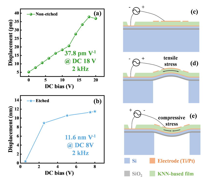 Application of Lead-Free Ferroelectric Films in pMUT