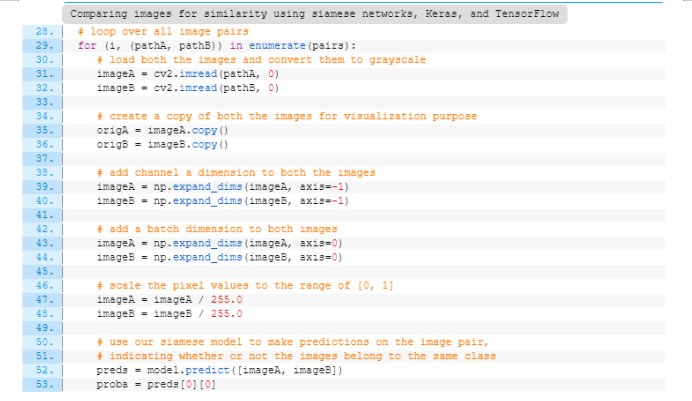 Comparing Images for Similarity Using Siamese Networks, Keras, and TensorFlow