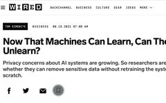 Can Machines Learn and Forget?