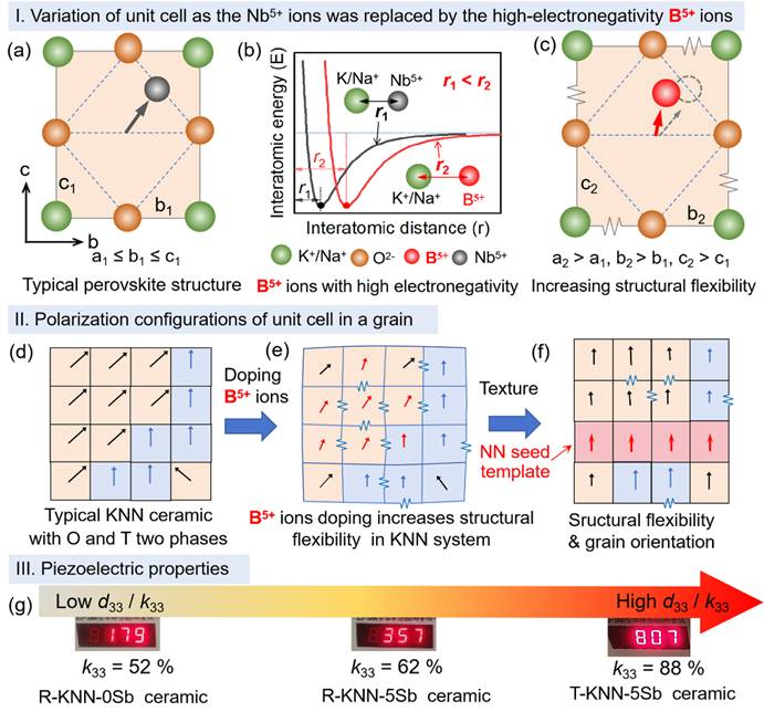 Latest Nature Sub-Journal from Beijing University of Science and Technology: Achieving Ultra-High Piezoelectric Performance in (K,Na)NbO₃ System Based on Lattice Softening and Grain Orientation Strategies