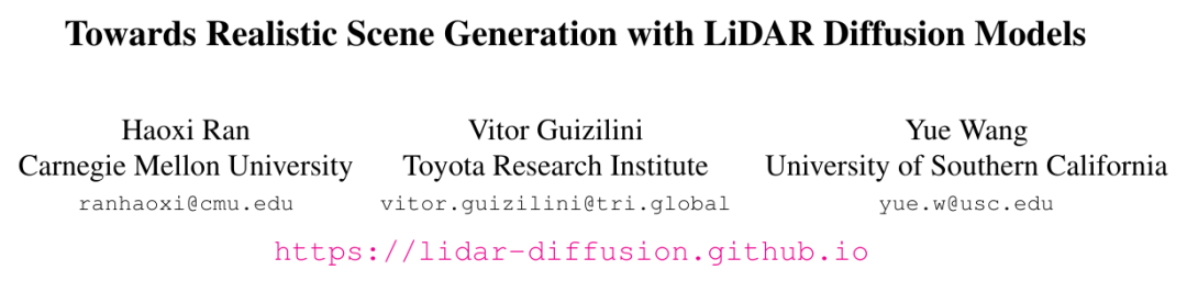 LiDM: The First Method to Generate Realistic Lidar Scenes Based on Multimodal Conditions