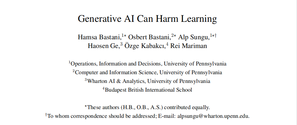 A Must-Read for Educators: The Double-Edged Sword of Generative AI