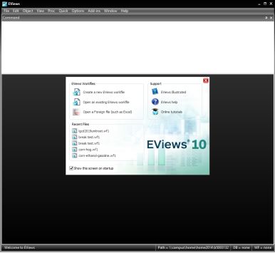 Eviews Time Series Model Operation Guide